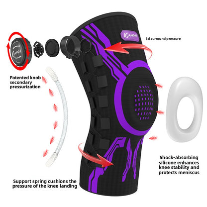 Professional Sports Knee Pads with Silicone Support