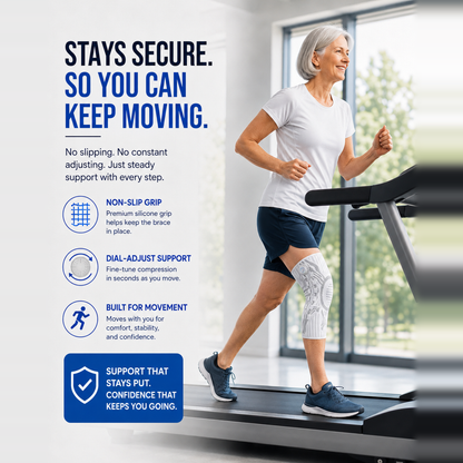 TwistFit™️ Knee Support System with Precision Dial