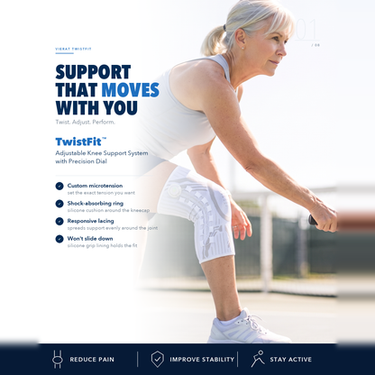 TwistFit™️ Knee Support System with Precision Dial