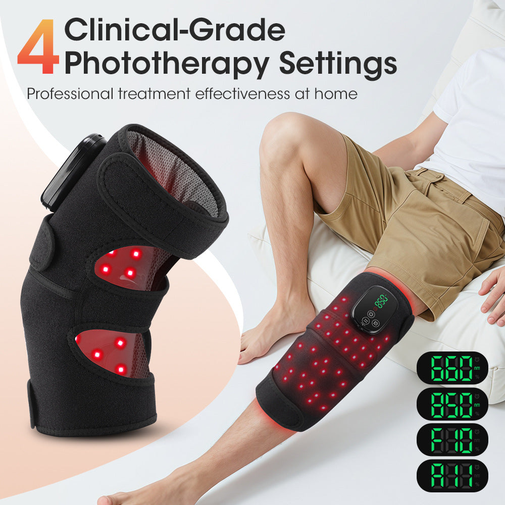 HaloFit™ Knee Recovery Wrap with Red Light, Deep Heat & Vibration