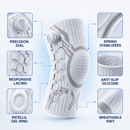 TwistFit™️ Knee Support System with Precision Dial